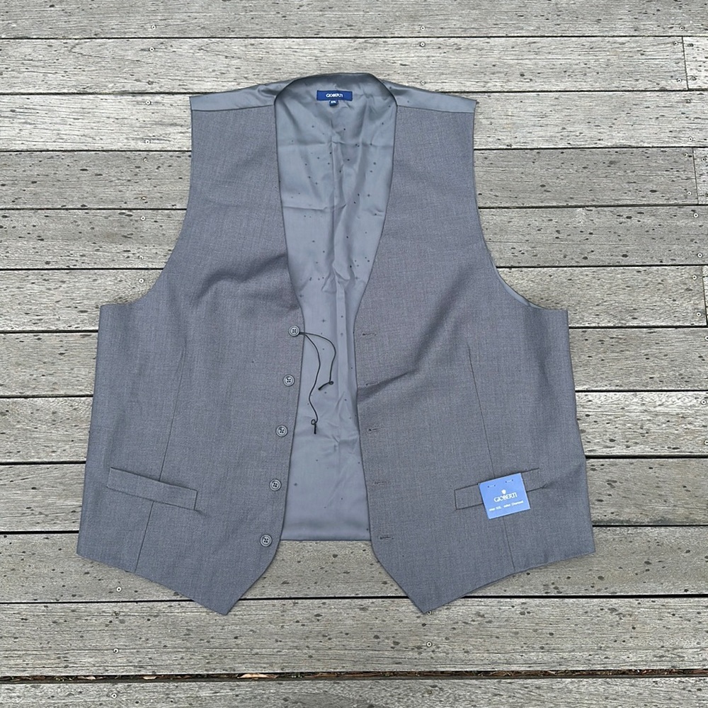 Grey suit vest